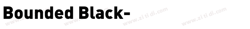 Bounded Black字体转换 Bounded Black字体转换